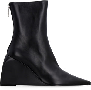 Leather ankle boots-1